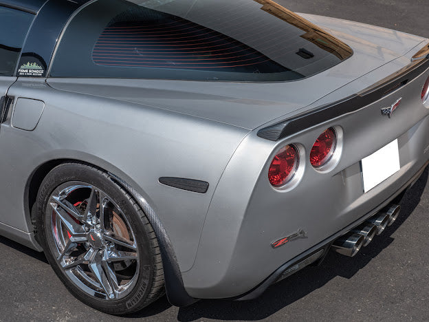 2005-2013 CHEVROLET CORVETTE C6 BASE FRONT AND REAR SPLASH GUARDS MUD FLAPS
